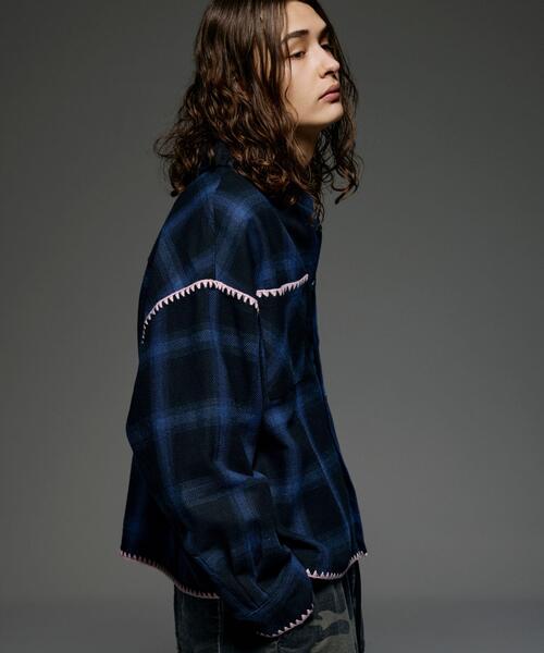 BEAVER（ビーバー）の「B omnivore/ビーオムニボー　HAND STITCH SHIRT（シャツ/ブラウス・メンズ・ホワイト/レッド/ブルー・L/M）」の13枚目の写真