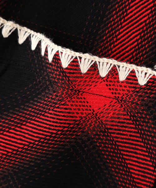 BEAVER（ビーバー）の「B omnivore/ビーオムニボー　HAND STITCH SHIRT（シャツ/ブラウス・メンズ・ホワイト/レッド/ブルー・L/M）」の5枚目の写真