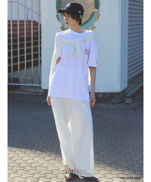 LAGUNAMOON（ラグナムーン）の「【MLB×NewEra×LAGUNAMOON】Tshirt（Tシャツ/カットソー・レディース・ホワイト・FREE）」の6枚目の写真