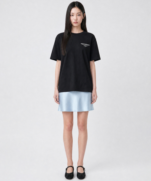 LOOKAST（ルックキャスト）の「[ユニセックス]アベルアーカイブシグネチャーTシャツ_ブラック / AVEL ARCHIVE SIGNATURE T-SHIRT_BLACK（Tシャツ/カットソー・レディース・ブラック・ONE/LARGE/X-LARGE）」の3枚目の写真
