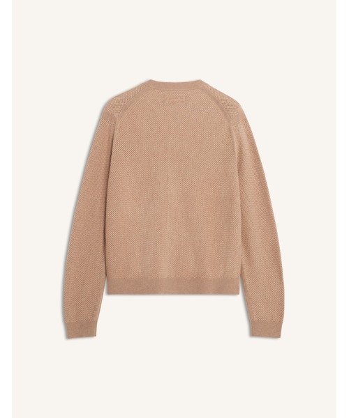 Maison Kitsune(メゾンキツネ)の「TEXTURED MERINO COTTON CARDIGAN(カーディガン/ボレロ・メンズ・ベージュ・S/M/L)」の2枚目の写真