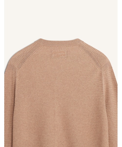 Maison Kitsune(メゾンキツネ)の「TEXTURED MERINO COTTON CARDIGAN(カーディガン/ボレロ・メンズ・ベージュ・S/M/L)」の3枚目の写真