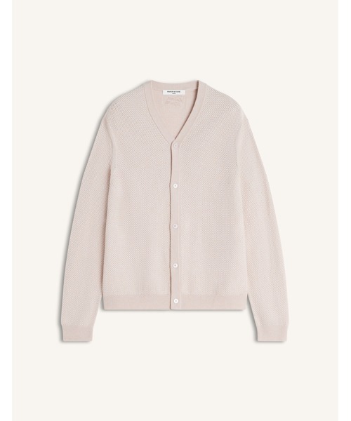 Maison Kitsune(メゾンキツネ)の「TEXTURED MERINO COTTON CARDIGAN(カーディガン/ボレロ・メンズ・ベージュ/ライトベージュ・S/M/L/XL)」の11枚目の写真