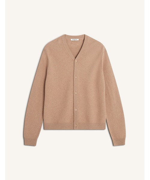 Maison Kitsune(メゾンキツネ)の「TEXTURED MERINO COTTON CARDIGAN(カーディガン/ボレロ・メンズ・ベージュ/ライトベージュ・S/M/L/XL)」の10枚目の写真