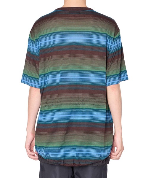 kolor（カラー）の「【kolor/カラー】26SCM-T01201 BORDER TEE（Tシャツ/カットソー・メンズ・グリーン・4/3/2）」の2枚目の写真
