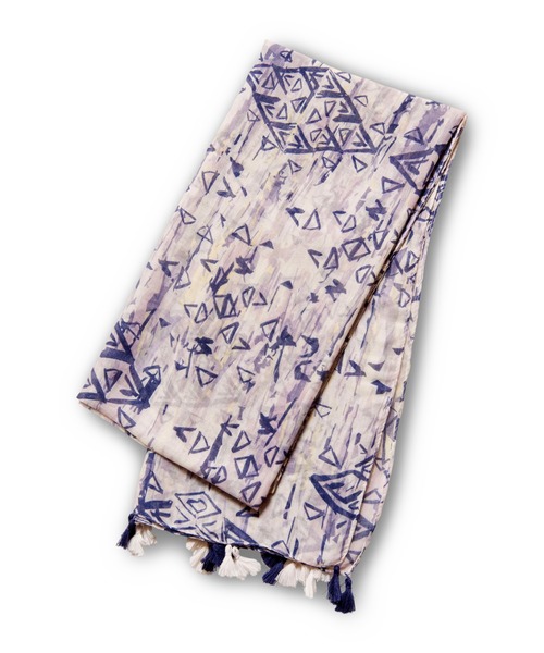 OSMOSIS（オズモーシス）の「タッセルヘムプリントストール（ストール/ショール・レディース・イエロー/ライトパープル/ピンク・ONE SIZE）」の8枚目の写真