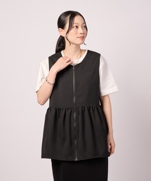 リネンライク ZIP ジレベスト