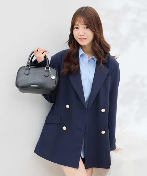 INGNI（イング）の「ハートチャーム付ボストンバッグ（ボストンバッグ・レディース・ブラック/ブラウン/レッド・-）」の2枚目の写真