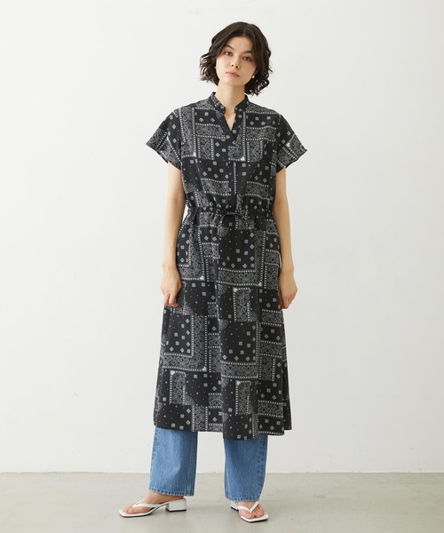 MILKFED.(ミルクフェド)の「BANDANA DRESS(ワンピース・レディース・ネイビー/レッド/ブラック・ONE SIZE)」の2枚目の写真