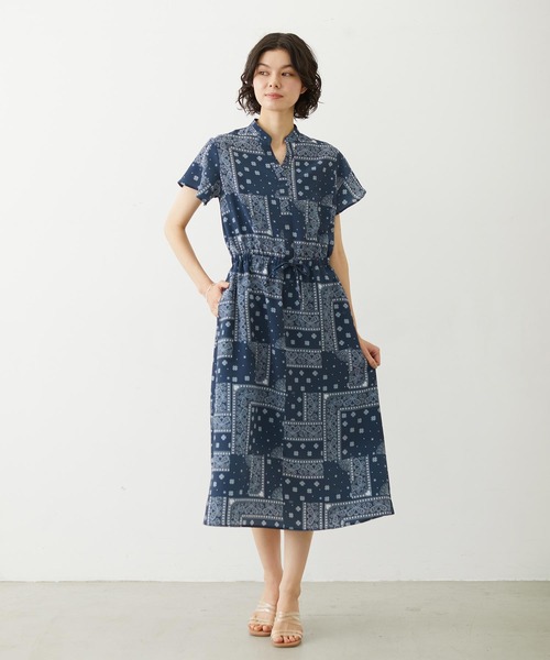 MILKFED.(ミルクフェド)の「BANDANA DRESS(ワンピース・レディース・ネイビー/レッド/ブラック・ONE SIZE)」の11枚目の写真