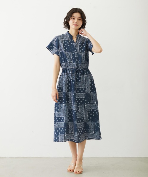 MILKFED.(ミルクフェド)の「BANDANA DRESS(ワンピース・レディース・ネイビー/レッド/ブラック・ONE SIZE)」の12枚目の写真