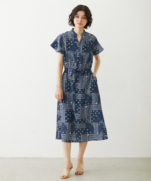 MILKFED.(ミルクフェド)の「BANDANA DRESS(ワンピース・レディース・ネイビー/レッド/ブラック・ONE SIZE)」の13枚目の写真