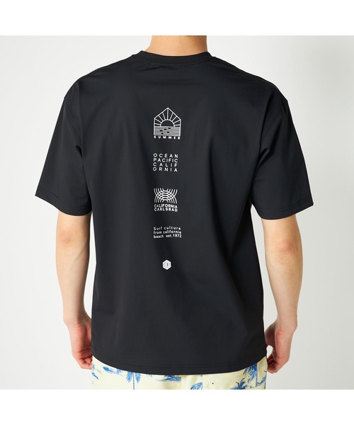 Ocean Pacific(オーシャンパシフィック)の「Ocean Pacific オーシャンパシフィック UVカット 接触冷感 ストレッチ ロゴプリント 半袖 Tシャツ(Tシャツ/カットソー・メンズ・ダークブルー/ホワイト/バーガンディー/ブラック・M/L/LL)」の11枚目の写真