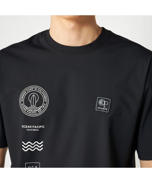 Ocean Pacific(オーシャンパシフィック)の「Ocean Pacific オーシャンパシフィック UVカット 接触冷感 ストレッチ ロゴプリント 半袖 Tシャツ(Tシャツ/カットソー・メンズ・ダークブルー/ホワイト/バーガンディー/ブラック・M/L/LL)」の12枚目の写真