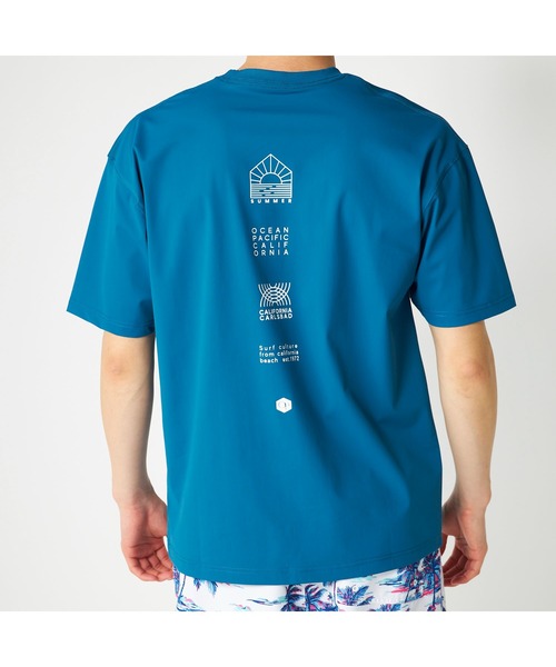 Ocean Pacific(オーシャンパシフィック)の「Ocean Pacific オーシャンパシフィック UVカット 接触冷感 ストレッチ ロゴプリント 半袖 Tシャツ(Tシャツ/カットソー・メンズ・ダークブルー/ホワイト/バーガンディー/ブラック・M/L/LL)」の14枚目の写真