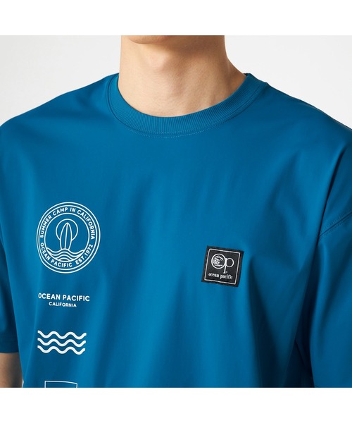 Ocean Pacific(オーシャンパシフィック)の「Ocean Pacific オーシャンパシフィック UVカット 接触冷感 ストレッチ ロゴプリント 半袖 Tシャツ(Tシャツ/カットソー・メンズ・ダークブルー/ホワイト/バーガンディー/ブラック・M/L/LL)」の15枚目の写真