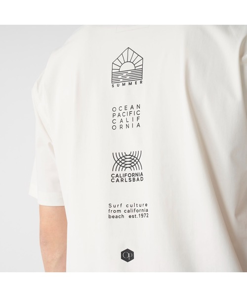Ocean Pacific(オーシャンパシフィック)の「Ocean Pacific オーシャンパシフィック UVカット 接触冷感 ストレッチ ロゴプリント 半袖 Tシャツ(Tシャツ/カットソー・メンズ・ダークブルー/ホワイト/バーガンディー/ブラック・M/L/LL)」の9枚目の写真