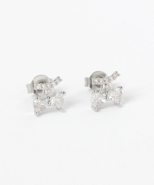 LAKOLE（ラコレ）の「コネクトリボンビジューピアス / 656199（ピアス（両耳用）・レディース・ピンク系その他/その他1・FREE）」の2枚目の写真