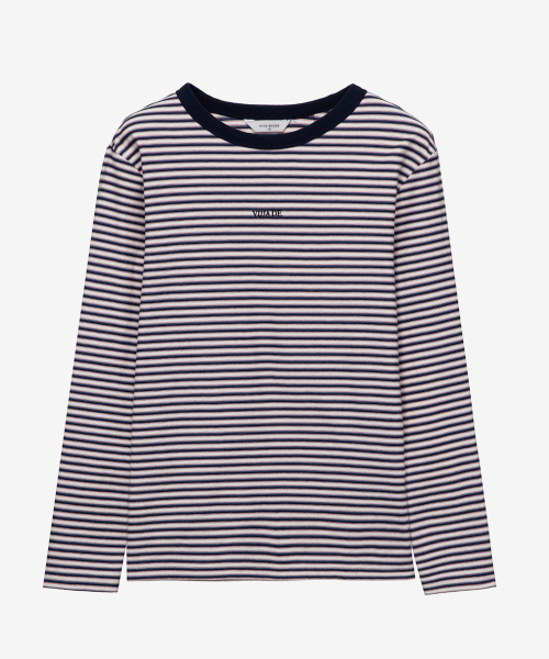 MIND BRIDGE WOMEN（マインドブリッジウーマン）の「[W]オーバーサイズストライプTシャツ - 2カラー（Tシャツ/カットソー・レディース・ネイビー/ブラウン・66/55）」の6枚目の写真