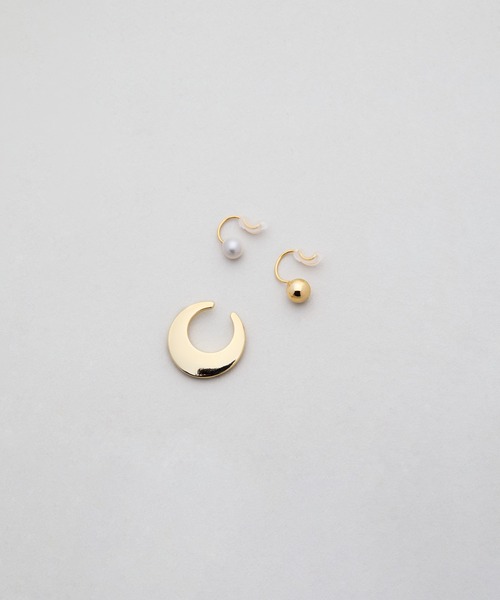 LAPUIS(ラピュイ)の「LAPUIS(ラピュイ)Tragus cuff & ear cuff set(イヤーカフ・レディース・マルチ/ゴールド・FREE)」の12枚目の写真