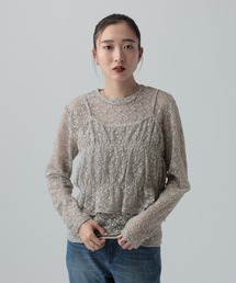 LEPSIM | レースキャミ長袖プルオーバー《2点セット》　639400(Tシャツ/カットソー)
