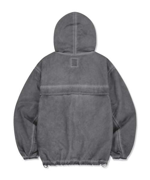 BROWNBREATH（ブラウンブレス）の「PIGMENT WASHED WINDBREAKER JACKET - CHARCOAL（その他アウター・レディース・その他・SMALL/MEDIUM/LARGE/X-LARGE）」の2枚目の写真