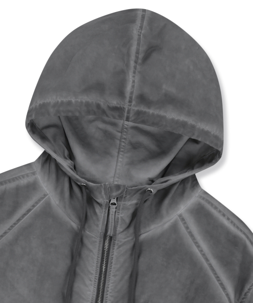 BROWNBREATH（ブラウンブレス）の「PIGMENT WASHED WINDBREAKER JACKET - CHARCOAL（その他アウター・レディース・その他・SMALL/MEDIUM/LARGE/X-LARGE）」の5枚目の写真