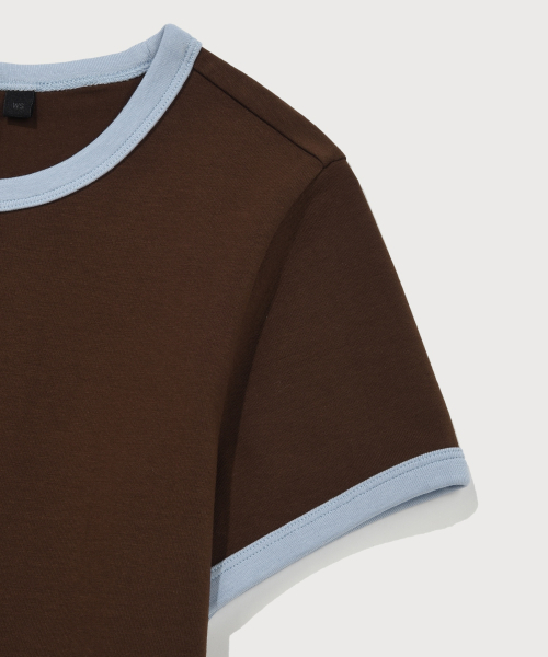 COVERNAT(カバーナット)の「ウィメンズベイビーフィットリンガーTシャツブラウン(Tシャツ/カットソー・レディース・その他・WS/WM)」の8枚目の写真
