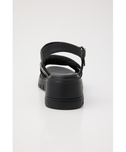 STACCATO(スタッカート)の「クレープツイストタンクソールサンダル(サンダル・レディース・ホワイト/ブラック・22.5cm/23cm/23.5cm/24cm/24.5cm)」の6枚目の写真