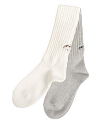 Ungrid（アングリッド）の「Ungrid×靴下屋刺繍アメリブ2pacソックス（その他雑貨）」