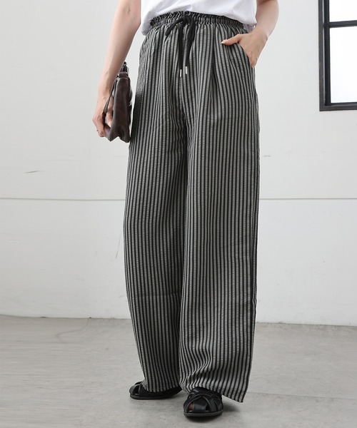 COLONY 2139（コロニートゥーワンスリーナイン）の「ストライプイージーパンツ（その他パンツ・レディース・ブラック/グレー/ネイビー・SMALL/MEDIUM/LARGE）」の2枚目の写真