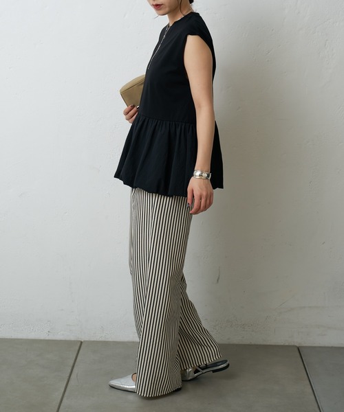 COLONY 2139（コロニートゥーワンスリーナイン）の「ストライプイージーパンツ（その他パンツ・レディース・ブラック/グレー/ネイビー・SMALL/MEDIUM/LARGE）」の10枚目の写真