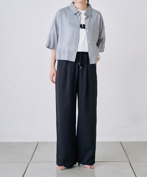 COLONY 2139（コロニートゥーワンスリーナイン）の「ストライプイージーパンツ（その他パンツ・レディース・ブラック/グレー/ネイビー・SMALL/MEDIUM/LARGE）」の17枚目の写真