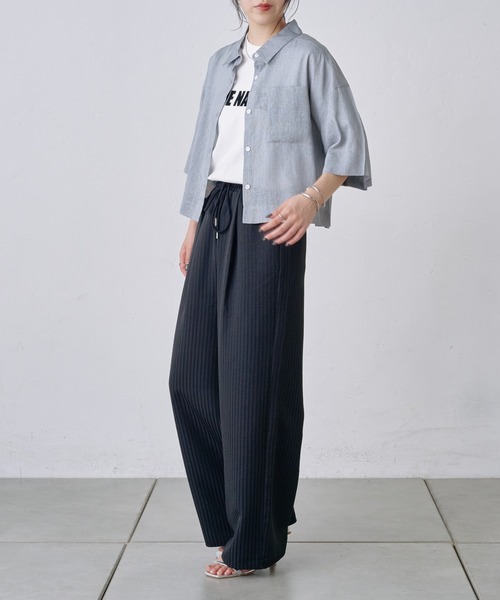 COLONY 2139（コロニートゥーワンスリーナイン）の「ストライプイージーパンツ（その他パンツ・レディース・ブラック/グレー/ネイビー・SMALL/MEDIUM/LARGE）」の18枚目の写真