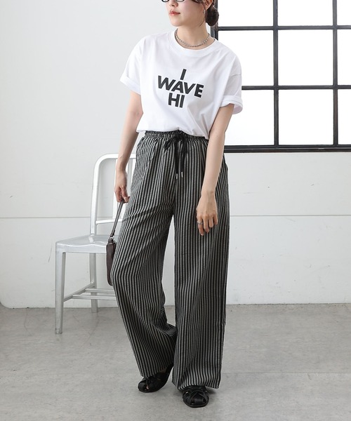 COLONY 2139（コロニートゥーワンスリーナイン）の「ストライプイージーパンツ（その他パンツ・レディース・ブラック/グレー/ネイビー・SMALL/MEDIUM/LARGE）」の7枚目の写真