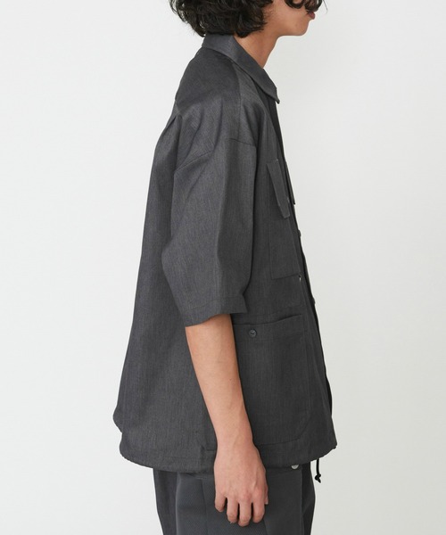 Dickies（ディッキーズ）の「Dickies/ディッキーズ G.W.C ショートスリーブワークシャツ/Tシャツ/半袖（シャツ/ブラウス・メンズ・ヘザーグレー/ベージュ・MEDIUM/LARGE/X-LARGE）」の8枚目の写真