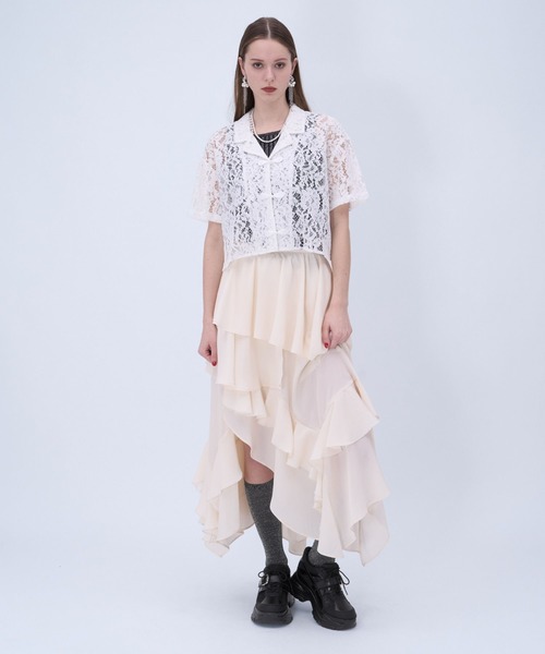 HARE(ハレ)の「ベルトデザインメッシュスニーカー(HARE)(スニーカー・レディース・ブラック/シルバー・LARGE/MEDIUM)」の21枚目の写真