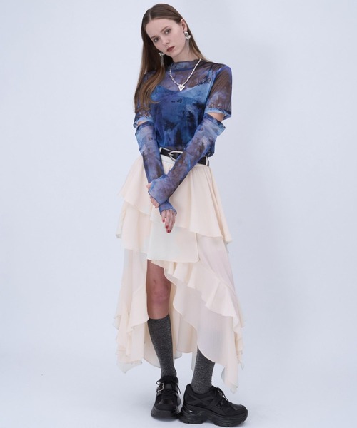 HARE(ハレ)の「ベルトデザインメッシュスニーカー(HARE)(スニーカー・レディース・ブラック/シルバー・LARGE/MEDIUM)」の20枚目の写真