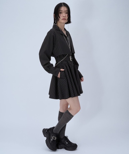 HARE(ハレ)の「ベルトデザインメッシュスニーカー(HARE)(スニーカー・レディース・ブラック/シルバー・LARGE/MEDIUM)」の18枚目の写真