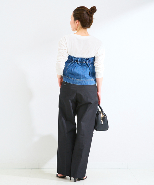 Lee(リー)の「ウォッシャブル / Lee / リー CHETOPA WIDE TOROUSER(チノパンツ・レディース・ベージュ/ブラック・SMALL/MEDIUM)」の22枚目の写真
