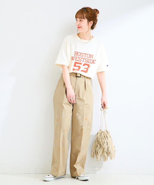 Lee(リー)の「ウォッシャブル / Lee / リー CHETOPA WIDE TOROUSER(チノパンツ・レディース・ベージュ/ブラック・SMALL/MEDIUM)」の18枚目の写真