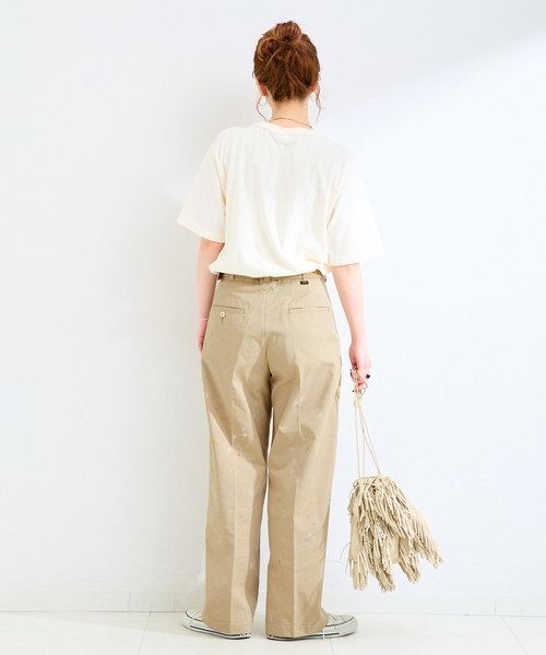 Lee(リー)の「ウォッシャブル / Lee / リー CHETOPA WIDE TOROUSER(チノパンツ・レディース・ベージュ/ブラック・SMALL/MEDIUM)」の16枚目の写真