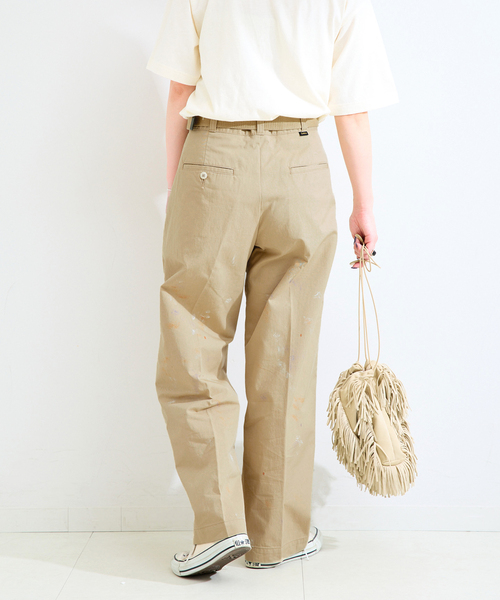 Lee(リー)の「ウォッシャブル / Lee / リー CHETOPA WIDE TOROUSER(チノパンツ・レディース・ベージュ/ブラック・SMALL/MEDIUM)」の12枚目の写真