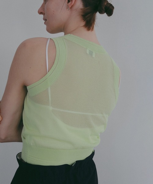 MANOF(マノフ)の「BACK OPEN SHORT CAMISOLE(キャミソール・レディース・ホワイト/ブラック・S/M)」の19枚目の写真