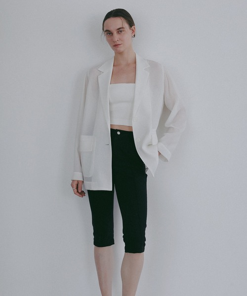 MANOF(マノフ)の「BACK OPEN SHORT CAMISOLE(キャミソール・レディース・ホワイト/ブラック・S/M)」の17枚目の写真