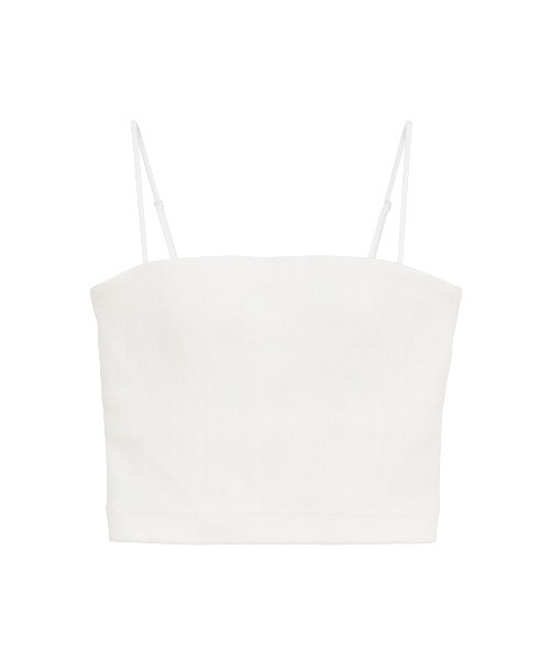 MANOF(マノフ)の「BACK OPEN SHORT CAMISOLE(キャミソール・レディース・ホワイト/ブラック・S/M)」の20枚目の写真
