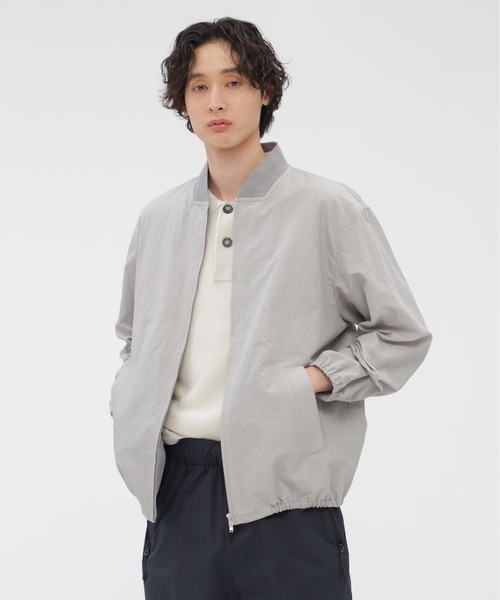 MARGARET HOWELL(マーガレットハウエル)の「COTTON RAMIE POPLIN(ブルゾン・メンズ・グレー・SMALL/MEDIUM/LARGE)」の1枚目の写真