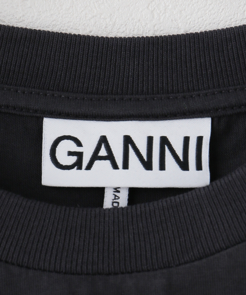 GANNI（ガニー）の「GANNI / ガニー Basic Cotton Jersey Bear Comic Teddy（Tシャツ/カットソー・レディース・チャコールグレー・SMALL/X-SMALL）」の4枚目の写真