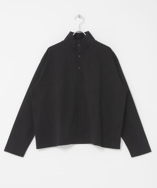 かぐれ（カグレ）の「ハーフボタンプルオーバー（Tシャツ/カットソー・レディース・ブラック/ナチュラル・FREE）」の13枚目の写真