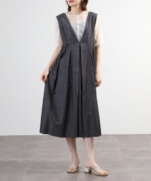EGLANTINE デニムジャンパースカート
